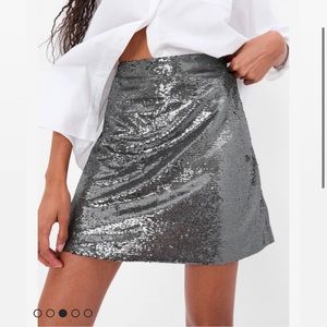 Recycled Sequin Mini Skirt